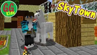 SkyTown - Evil Horse (4) - GGKids - Try to Tame a horse and start to build a house