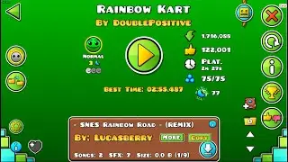 Geometry Dash 2.2 [Rainbow Kart With 2 Coins] - LTomas