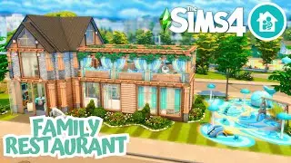 SEQUOIA FAMILY RESTAURANT | NO CC | The Sims 4 Growing Together Speed Build | Sims 4