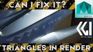 How to fix weird hard-edged triangles in my renders on smooth models