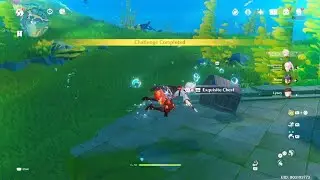 Genshin Impact - Destroy all the Pufferfruit within 1 attack challenge