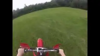 riding my honda xr100r dirt bike