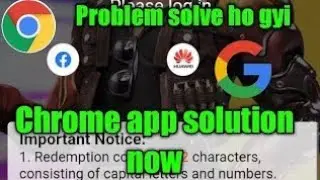 solution mil gya Redeem code website Google I'd not login solution ( Chrome app update )