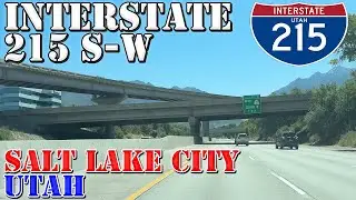 I-215 Belt Route - South West - Outer Loop - Salt Lake City - Utah - 4K Highway Drive