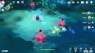 [ GENSHIN IMPACT ] GENSHIN IMPACT RED FLOWER UNDER WATER PUZZLE
