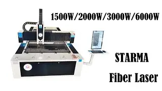 starma laser 2000w reci fiber laser cutting machine to cut carbon steel and stainless