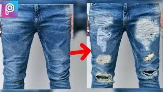 Picsart Editing convert your Simple jeans to Damage jeans Easy step 2018