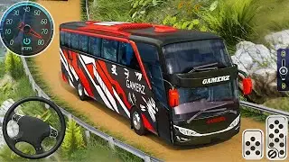 American Bus Simulator 2024 - Offroad Uphill Bus Driver - Android GamePlay