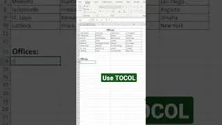 NEW Excel function! TOCOL 