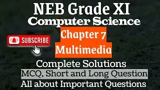 NEB Class 11 Multimedia Computer Science Complete solutions.