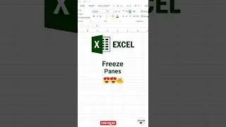 Freeze pubes in Excel | #excel #exceltech #accounting #exceltips #computer #reels #shorts #education