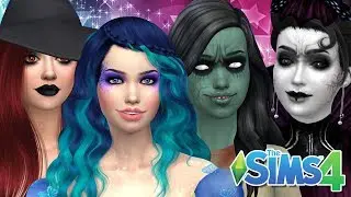 BRUXA, FADA, VAMPIRA E ZUMBI NO THE SIMS 4 - Especial Halloween - JR E MI