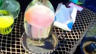 Светящаяся медуза в стекле