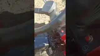 Работа с почвофрезой на тракторе МТЗ 132 Н
