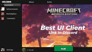 Minecraft New Client Mcpe Best UI Client 1.20 | Evoker Client Mcpe Download