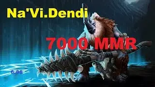 Dendi plays magnus solo mid 7000 MMR public game