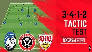 3-4-1-2 Bombing Wingbacks | FM24 | Tactic Tests