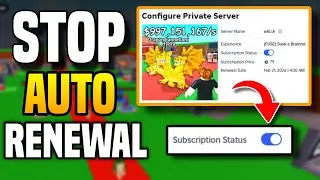 How To STOP Auto Renewal PRIVATE Server In Steal a Brainrot! (ROBLOX)
