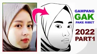 Cara Mudah Buat  LINE ART Adobe Photoshop 