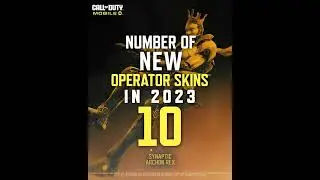 Number of new operator skins in 2023 | Garena Call of Duty: Mobile