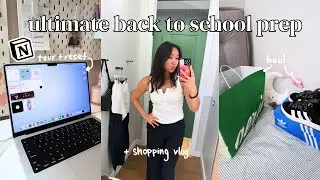 ultimate back to school prep for productivity: notion tour, tech reset, shopping haul! 📓🫧
