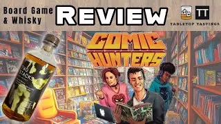 Comic Hunters and Two Stacks Irish Whiskey Smoke & Mirrors - Sip & Play - Board Game Whisky Pairing