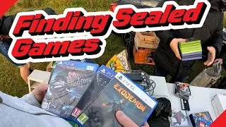 Getting Sealed Games from the Boot Fair - Video Game Hunting