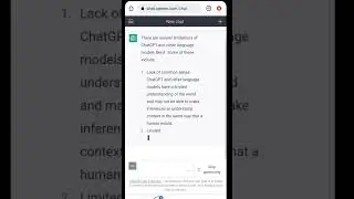 Chat GPT Limitations 😁
