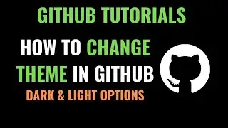 How to change theme on GitHub