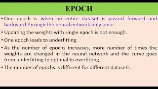 TOPIC 24 - EPOCH