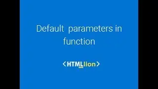 Default  parameters in JavaScript function