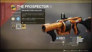 Destiny 2 - The Prospector Max Catalyst Upgrade