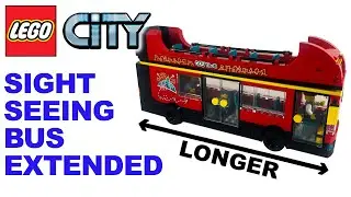 Extending the Lego City Sightseeing Bus | Set 60407 - 4 studs longer MOD