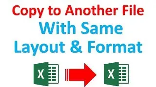 How to copy excel sheet to another excel file without losing layout and format | Excel tutorial