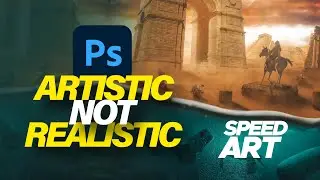 Create an artistic poster in photoshop | Speed art