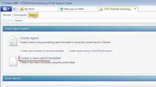 Generating Reports from Review in UNIFI
