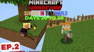 Tiny World, Big Challenges: 20-50 Days Survival Surviving 20-50 Days in minecraft
