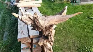 Нашёл обгоревшую сосну...И вот что решил сделать! Изделия из дерева,своими руками!