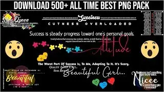 Download 500+ Best Text Png Pack || Ali Raza Editxx