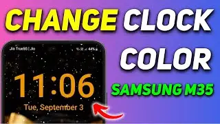 How to Change Clock Color on Lock Screen Samsung Galaxy M35