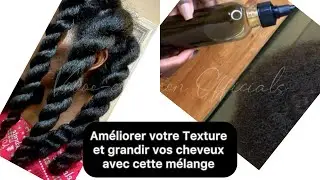 GRANDIR VOS CHEVEUX AVEC CE MÉLANGE LÀ 📌