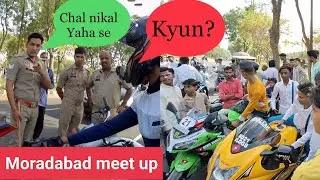 Hayabusa ki ride pr ye kya ho gaya || big meet up in moradabad | police |rider | biker @md21vlogs