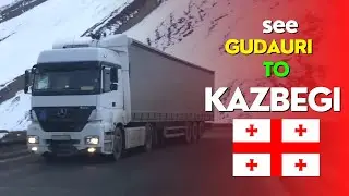 Gudauri to kazbegi (Stepantsminda) Georgian Roads : VLOG