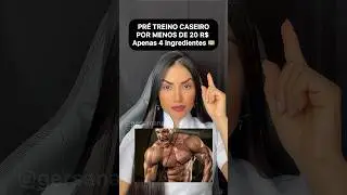PRÉ TREINO CASEIRO POR MENOS DE 20 REAIS COM APENAS 4 INGREDIENTES #receitafacil #dicas