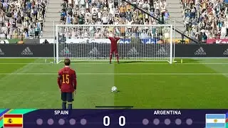 Spain vs Argentina penalty shootout - eFootball PES 2021