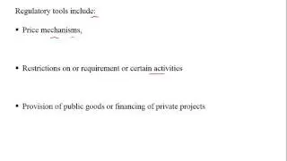 C.1.4 Economics of Regulation (reading #17)
