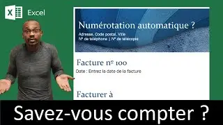 Incrémentation automatique du numéro de facture Excel
