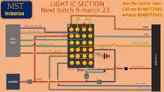 Redmi note 10 pro 5g Light ic section Lm36273 Light ic section All 5g mobile light ic section tamil