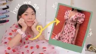I DIY the strawberry dress (Lirika Matoshi) | WITHWENDY
