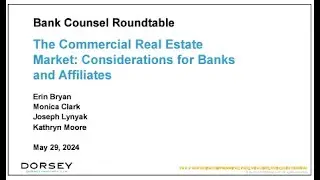 Webinar Playback: The Commercial Real Estate Market: Considerations for Banks and Affiliates